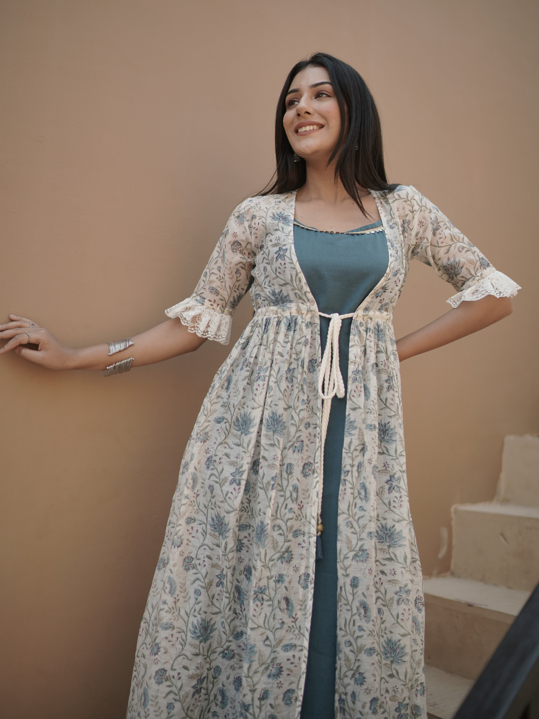 Buy Cotton Block Print Dress by Designer PINKSKY DESIGNS for Women online  at Kaarimarket.com